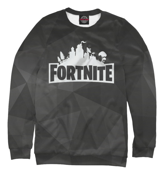 Мужской свитшот с изображением Fortnite Black цвета Белый
