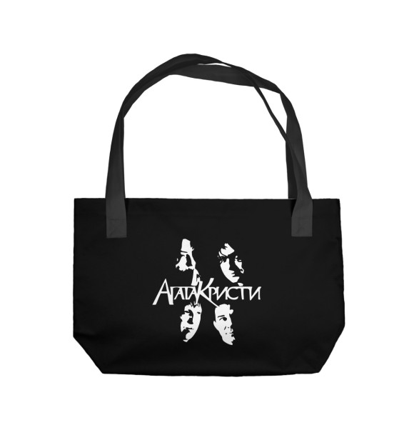 Пляжная сумка с изображением Агата Кристи цвета 