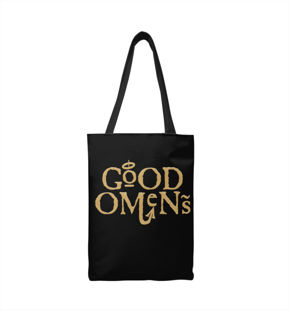 Сумка-шоппер с изображением Good Omens цвета 