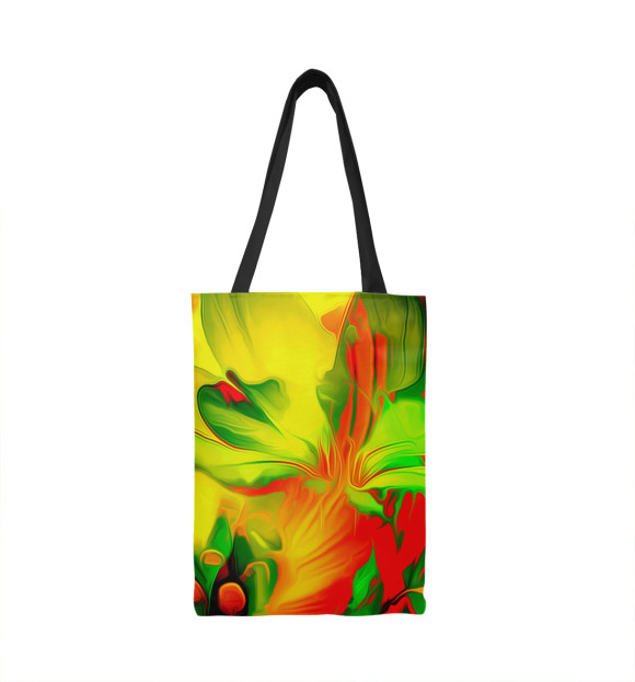 Сумка-шоппер с изображением Цветочная акварель цвета 