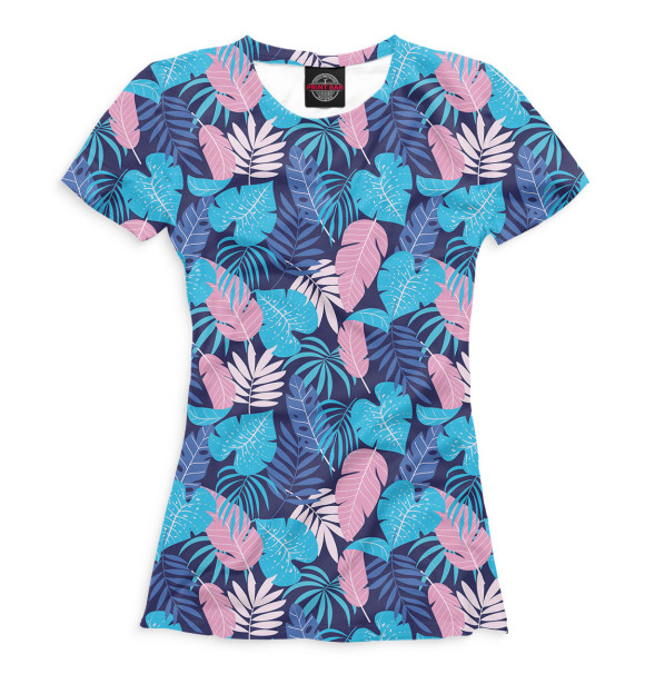 Футболка для девочек с изображением Гавайские цвета Белый