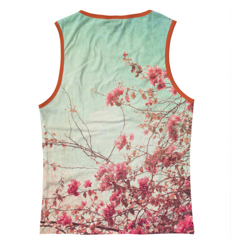 

Майки Print Bar, Белый, Девушка и сакура