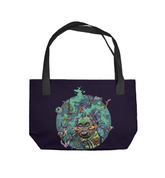 Пляжная сумка с изображением Psychedelic collection page 0.1 цвета 