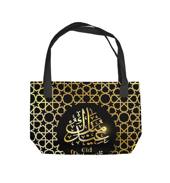 Пляжная сумка с изображением Eid Mabarar цвета 