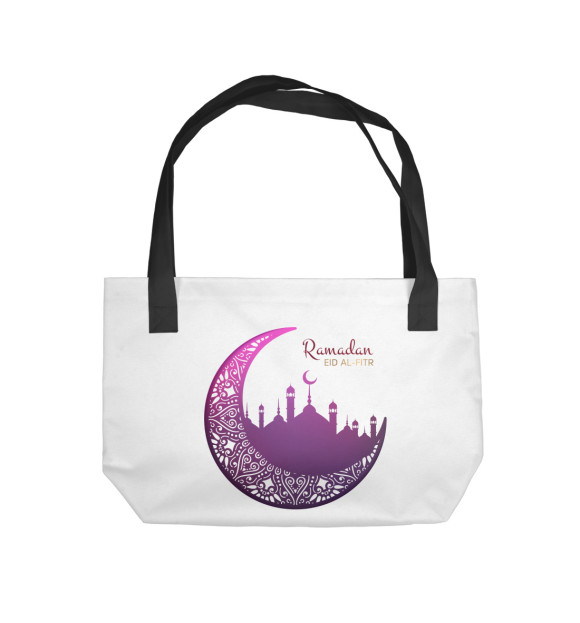 Пляжная сумка с изображением Ramadan EIT al-fitr цвета 