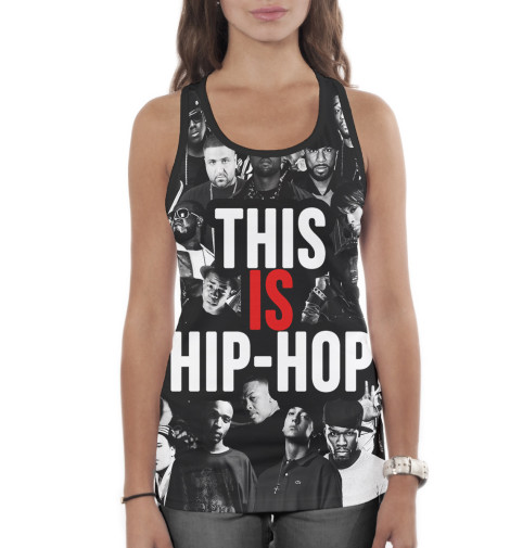 

Майки борцовки Print Bar, Белый, This is Hip-Hop
