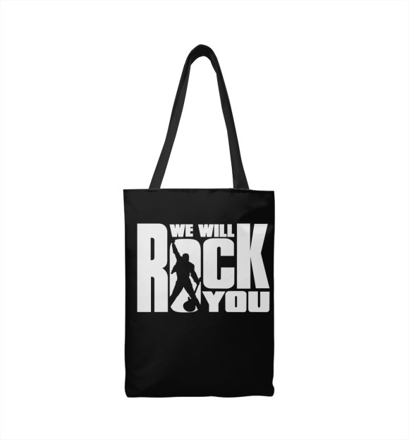Сумка-шоппер с изображением We Will Rock You цвета 