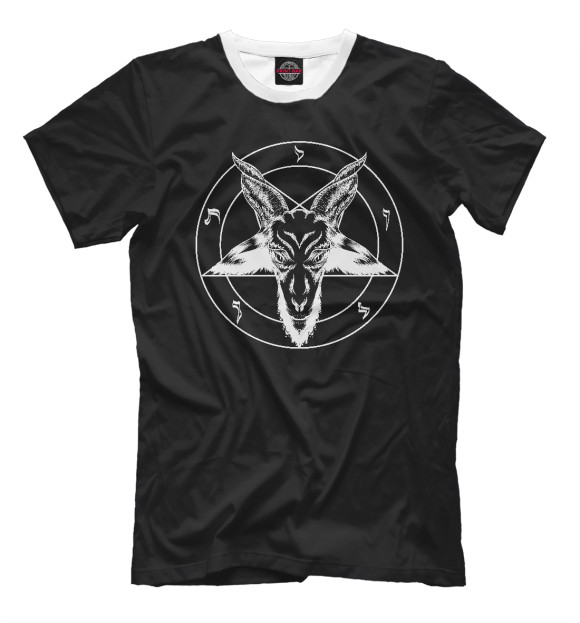Футболка для мальчиков с изображением Pentagram цвета Белый
