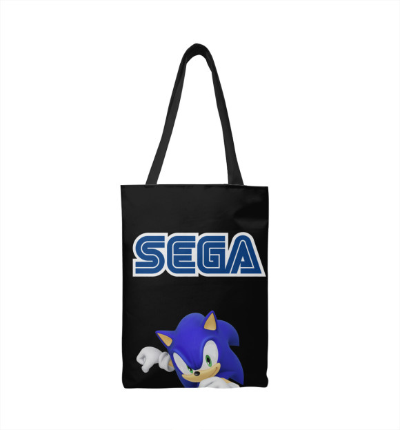 Сумка-шоппер с изображением Соник Sega цвета 