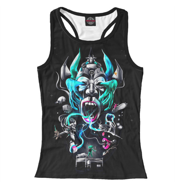 Женская майка-борцовка с изображением Сны цвета Белый