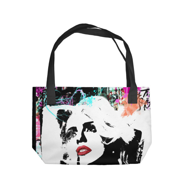Пляжная сумка с изображением Lady Gaga цвета 