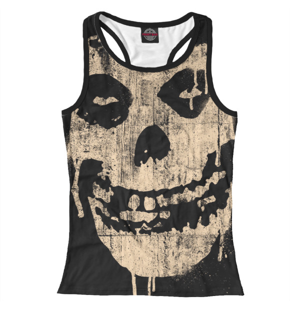 Женская майка-борцовка с изображением The Misfits цвета Белый