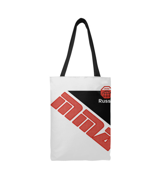 Сумка-шоппер с притом Россия ММА цвета  Сумка-шоппер с изображением Россия ММА цвета