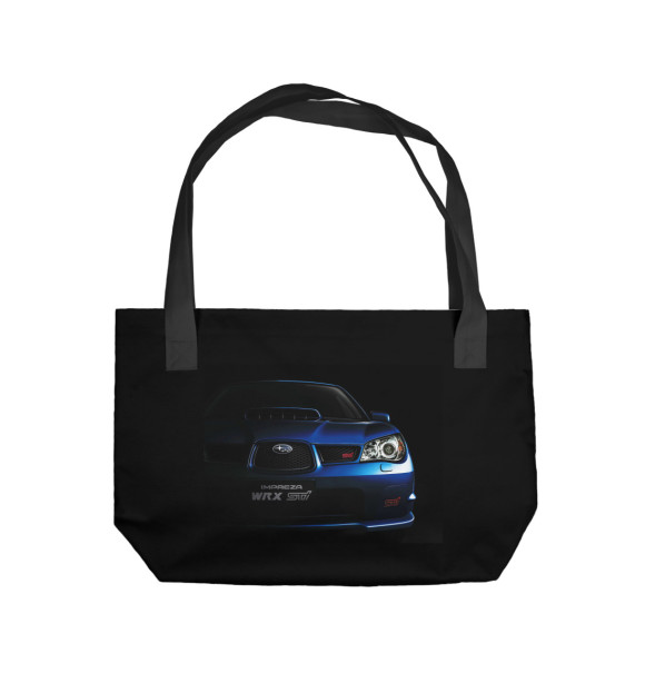 Пляжная сумка с изображением Subaru цвета 