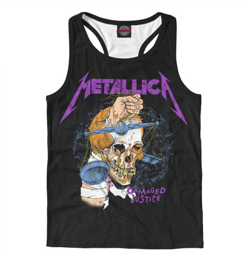 

Майки борцовки Print Bar, Белый, Metallica Damaged Justice