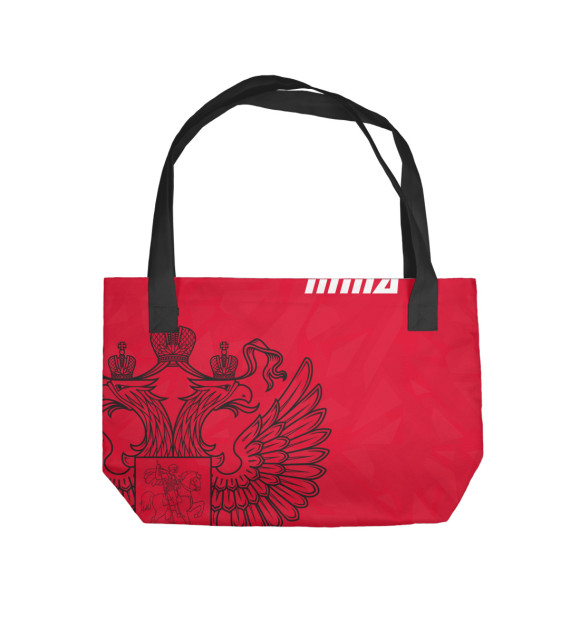 Пляжная сумка с изображением Россия ММА цвета 