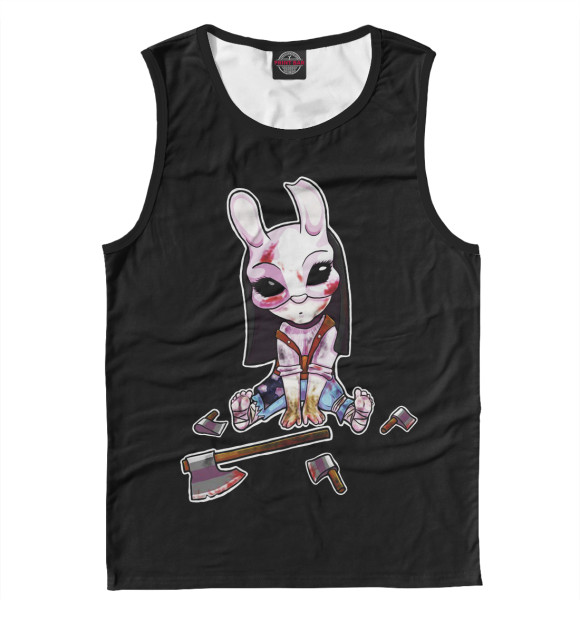 Майка для мальчика с притом Dead by Daylight \ охотница цвета Белый Майка для мальчика с изображением Dead by Daylight \ охотница цвета Белый