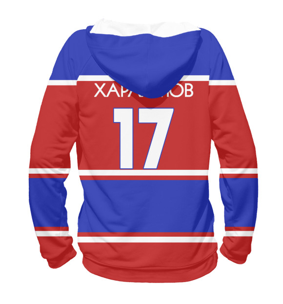 Женское худи с изображением Харламов цвета Белый