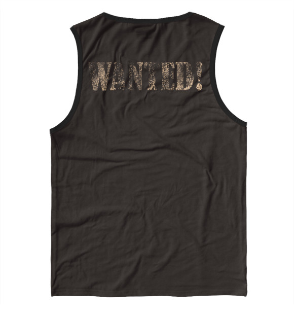 Майка для мальчика с изображением Wanted! цвета Белый