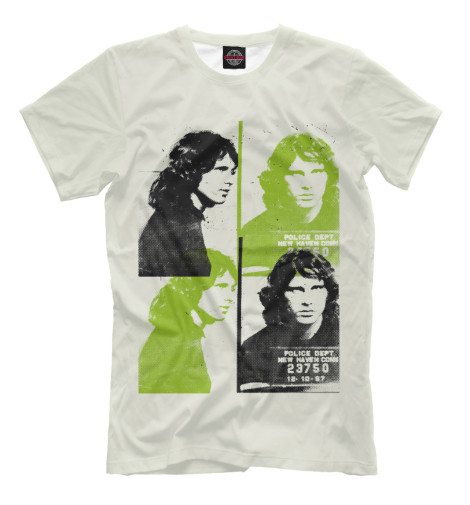 

Футболки Print Bar, Бежевый, The Doors