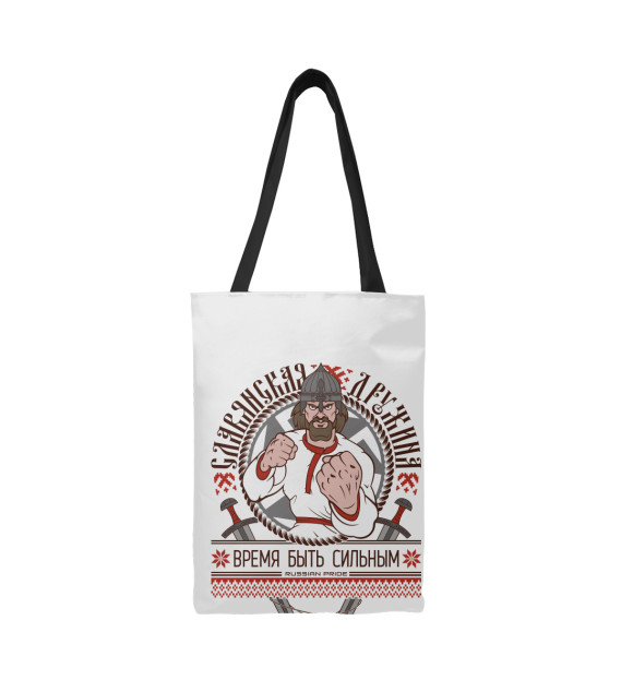 Сумка-шоппер с изображением Время быть сильным цвета 