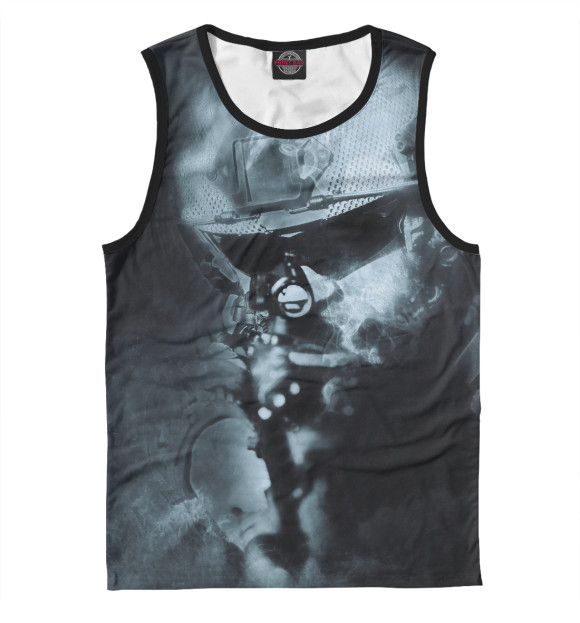 Майка для мальчика с изображением Спецназ цвета Белый