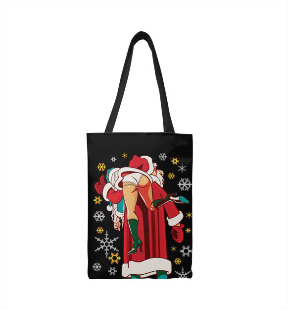 Сумка-шоппер с изображением Дед Мороз Brazzers цвета 