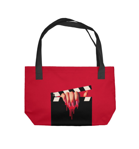 Пляжная сумка с изображением Хорроры цвета 