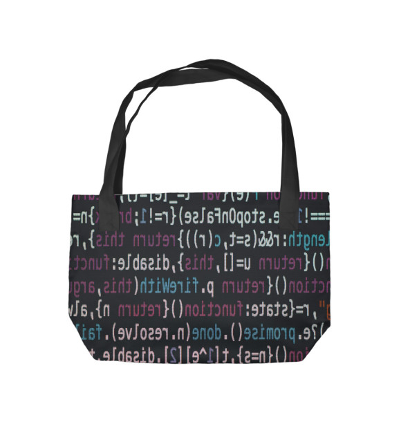 Пляжная сумка с изображением Монитор цвета 