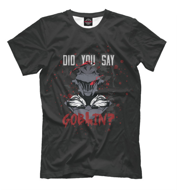 Мужская футболка с изображением Did you say goblin цвета Черный