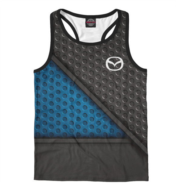 Мужская майка-борцовка с изображением Mazda цвета Белый