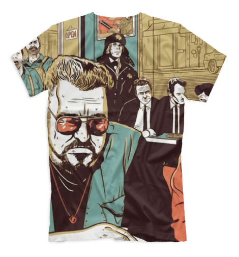 

Футболки Print Bar, Молочно-белый, Большой Лебовски