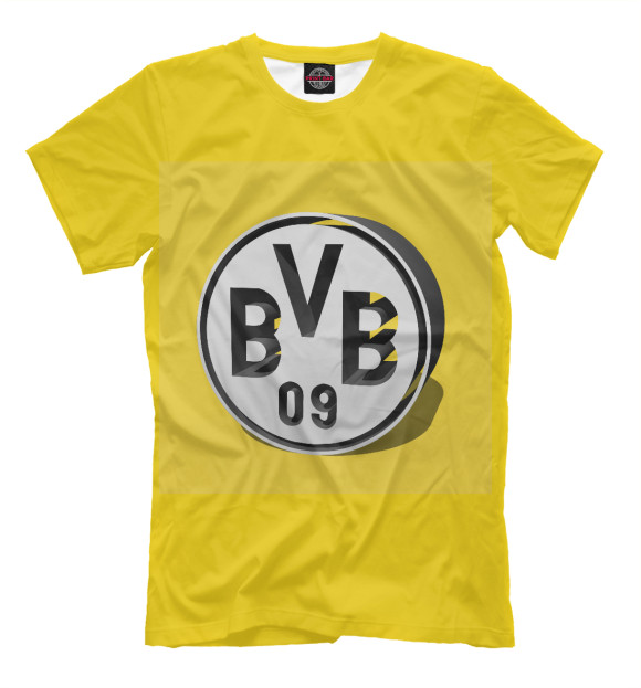Мужская футболка с изображением Borussia Dortmund Logo цвета Хаки
