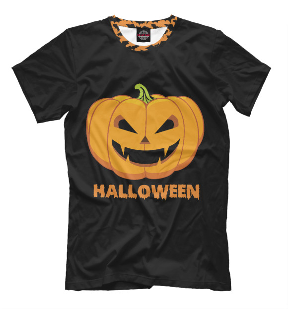 Футболка для мальчиков с изображением Happy Halloween цвета Белый