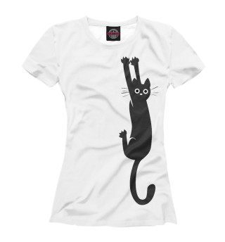 Женская футболка Кошак