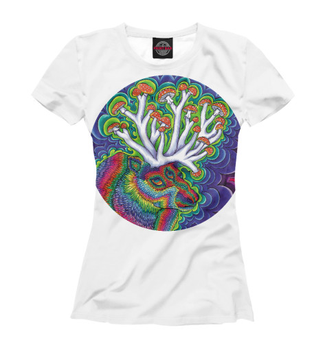 

Футболки Print Bar, Белый, Психодел