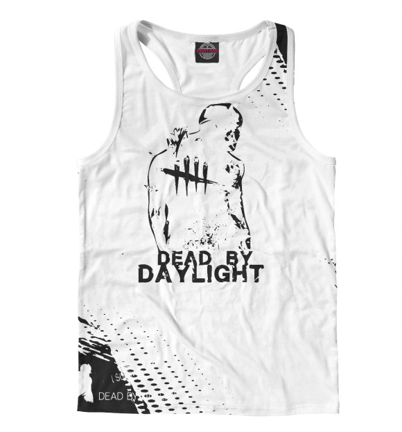 Мужская майка-борцовка с изображением Dead by Daylight цвета Белый
