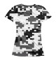 Женская футболка Пиксельный камуфляж