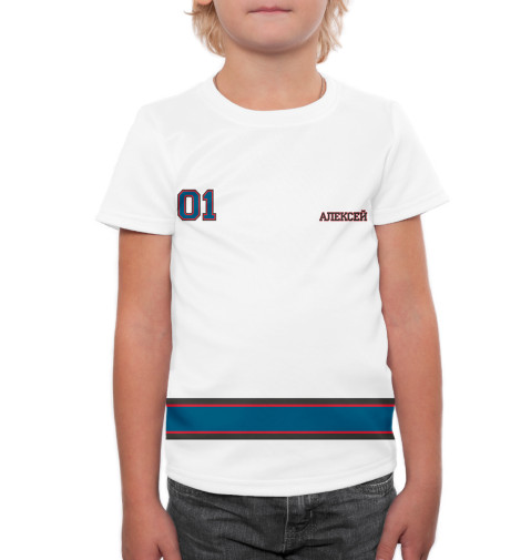 

Футболки Print Bar, Белый, Хоккеист Алексей