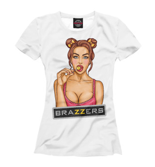 Женская футболка Brazzers