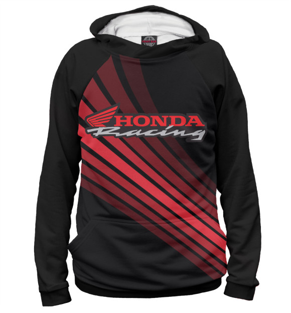 Женское худи с изображением Honda цвета Белый