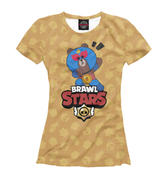 Женская футболка с изображением Brawl Stars цвета Белый