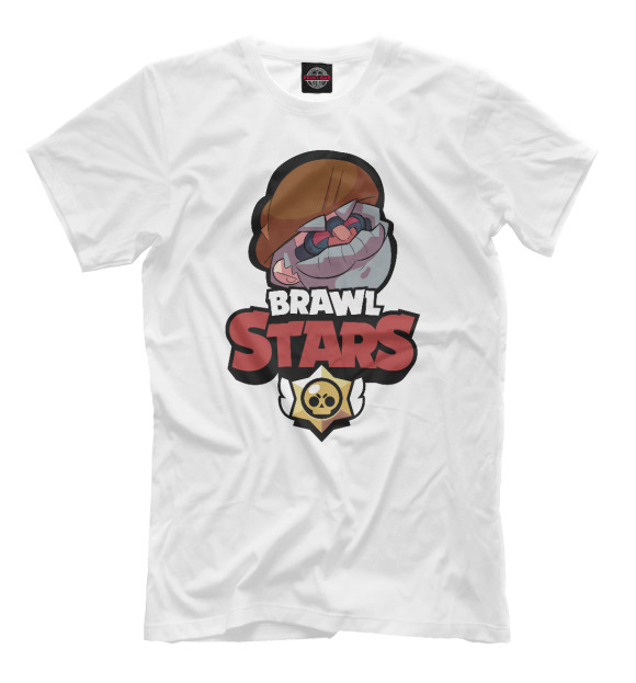 Мужская футболка с изображением Brawl Stars Dynamike цвета Белый