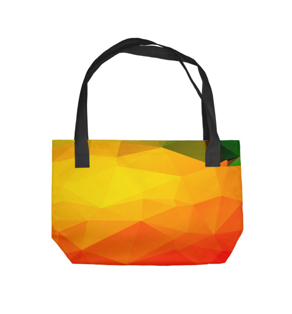Пляжная сумка с изображением Polygon цвета 