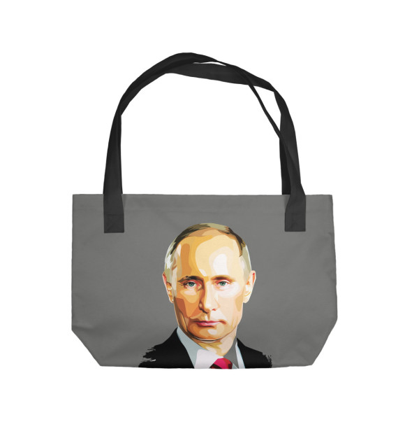 Пляжная сумка с изображением Путин В.В. цвета 
