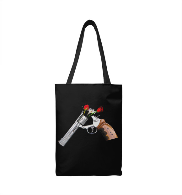 Сумка-шоппер с изображением Guns and Roses цвета 
