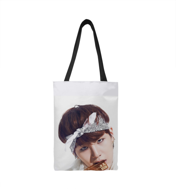 Сумка-шоппер с изображением Bangtan Boys Suga цвета 