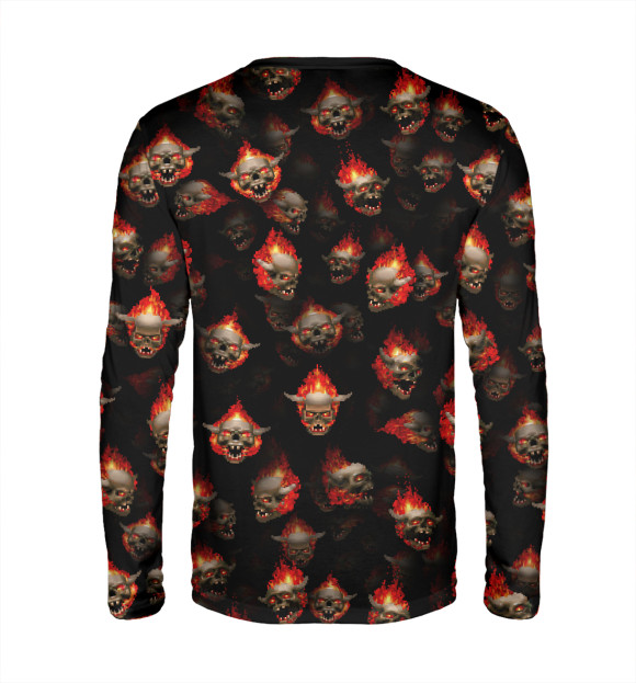 Мужской лонгслив с изображением Lost souls form DooM цвета Белый