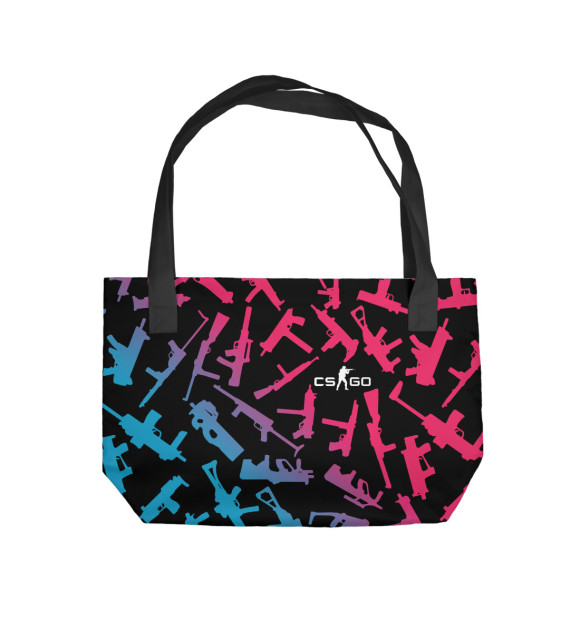Пляжная сумка с изображением CS:GO - Weapons цвета 