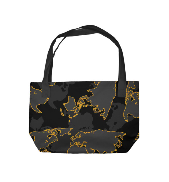 Пляжная сумка с изображением CS:GO - Карта Мира цвета 